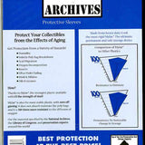 Archives Mylar 50 Silver & Golden Size (7 3/4 x 10 1/2)