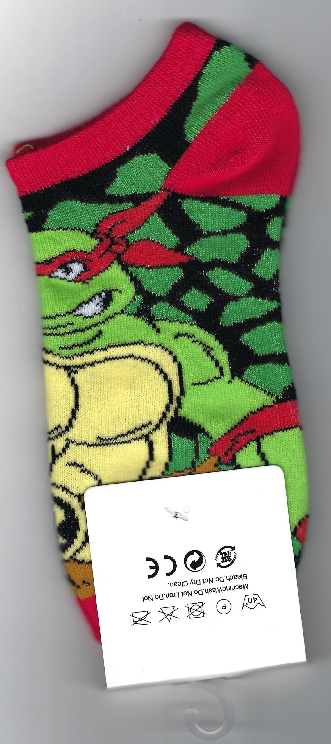 Ninja Turtle Ankle Sock: Raphael
